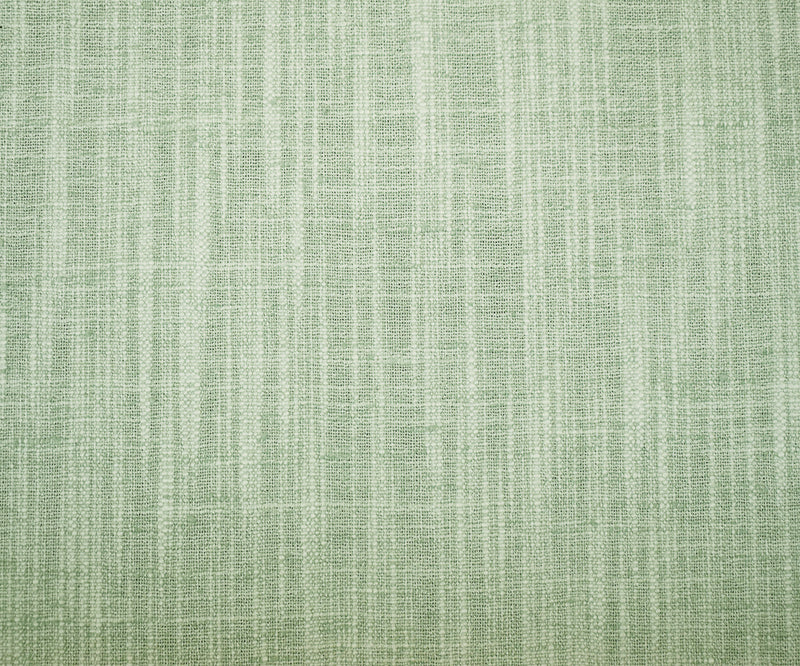 Green-White Polyester Textured Slub Woven Home Decorating Fabric