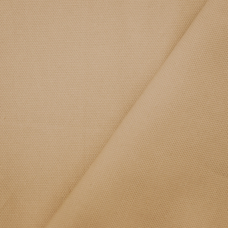 Beige 8 oz. Solid Cotton Canvas Woven Fabric