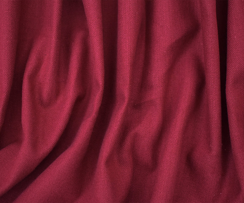 Red 8 oz. Solid Cotton Canvas Woven Fabric