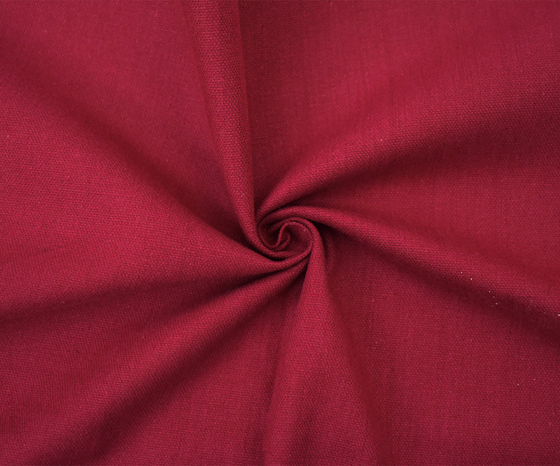Red 8 oz. Solid Cotton Canvas Woven Fabric