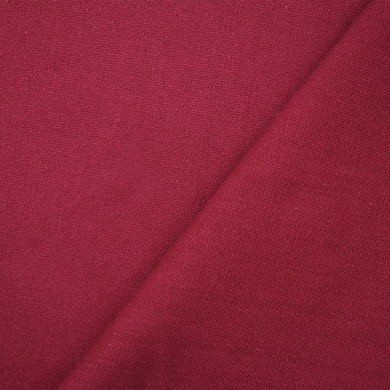 Red 8 oz. Solid Cotton Canvas Woven Fabric