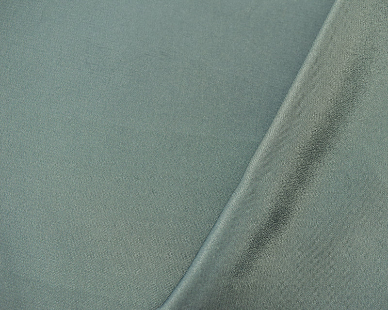 Cool Gray Silk Famous Designer Crepe De Chine Woven Fabric
