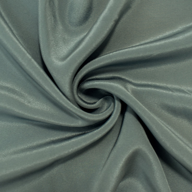 Cool Gray Silk Famous Designer Crepe De Chine Woven Fabric