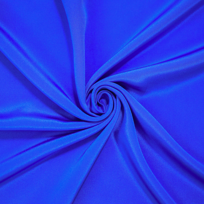 Blue Silk Famous Designer Crepe De Chine Woven Fabric