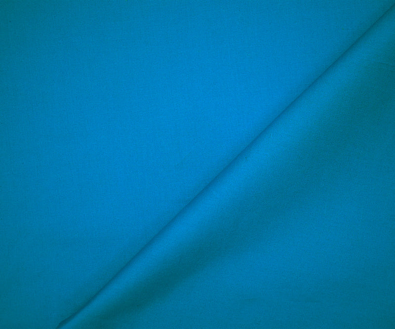Deep Teal Cotton Solid Stretch Spandex Poplin Woven Fabric