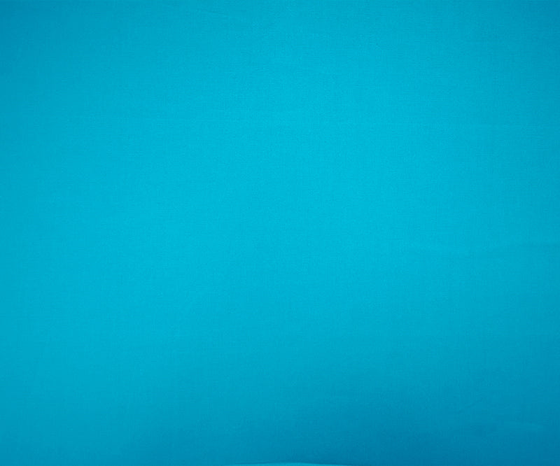 Turquoise Cotton Solid Stretch Spandex Poplin Woven Fabric
