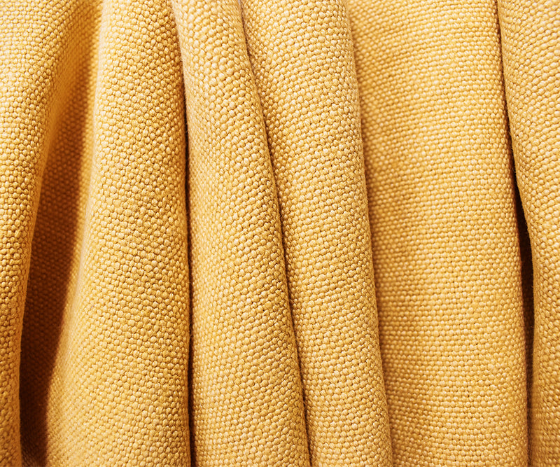 3 YD PC-Yellow Moygashel Washed Irish Linen Solid Home Decorating Woven Fabric