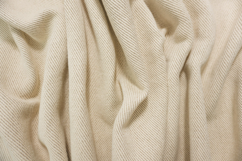 Natural White-Taupe Linen-Cotton Twill Home Decorating Fabric