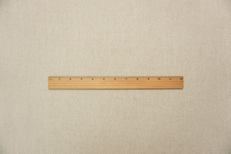 Natural White-Taupe Linen-Cotton Twill Home Decorating Fabric
