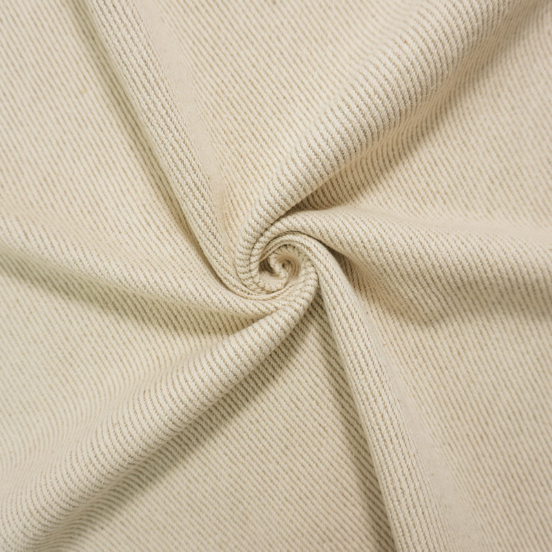 Natural White-Taupe Linen-Cotton Twill Home Decorating Fabric