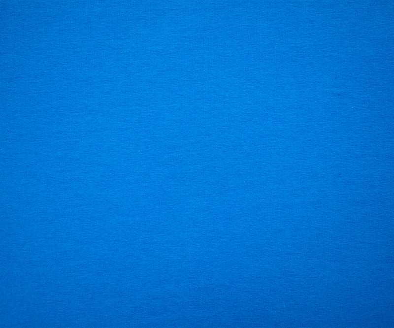 Turquoise Blue Solid Cotton Spandex Knit Fabric - 10 oz - Reorderable