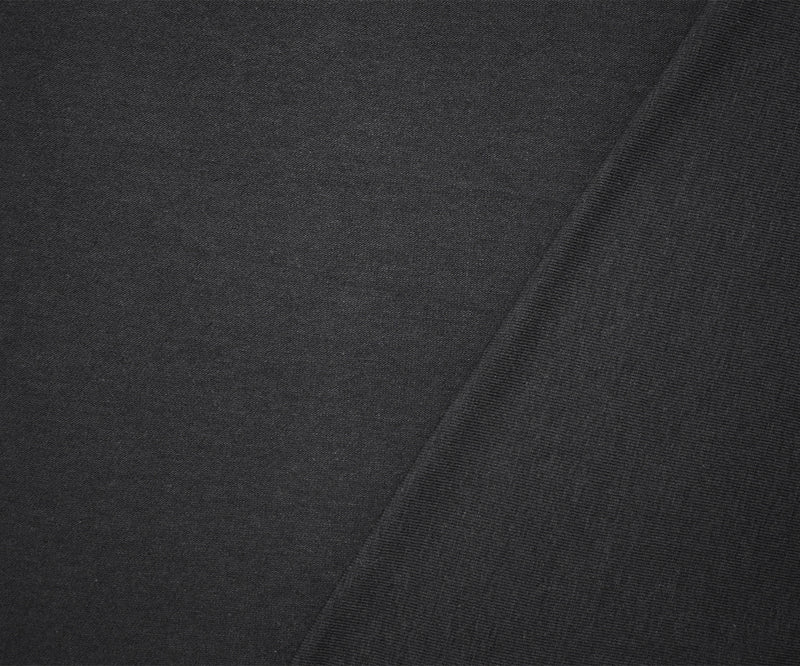Charcoal Gray Solid Cotton Spandex Knit Fabric - 10 oz - Reorderable