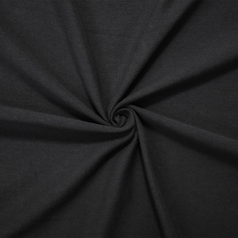 Charcoal Gray Solid Cotton Spandex Knit Fabric - 10 oz - Reorderable