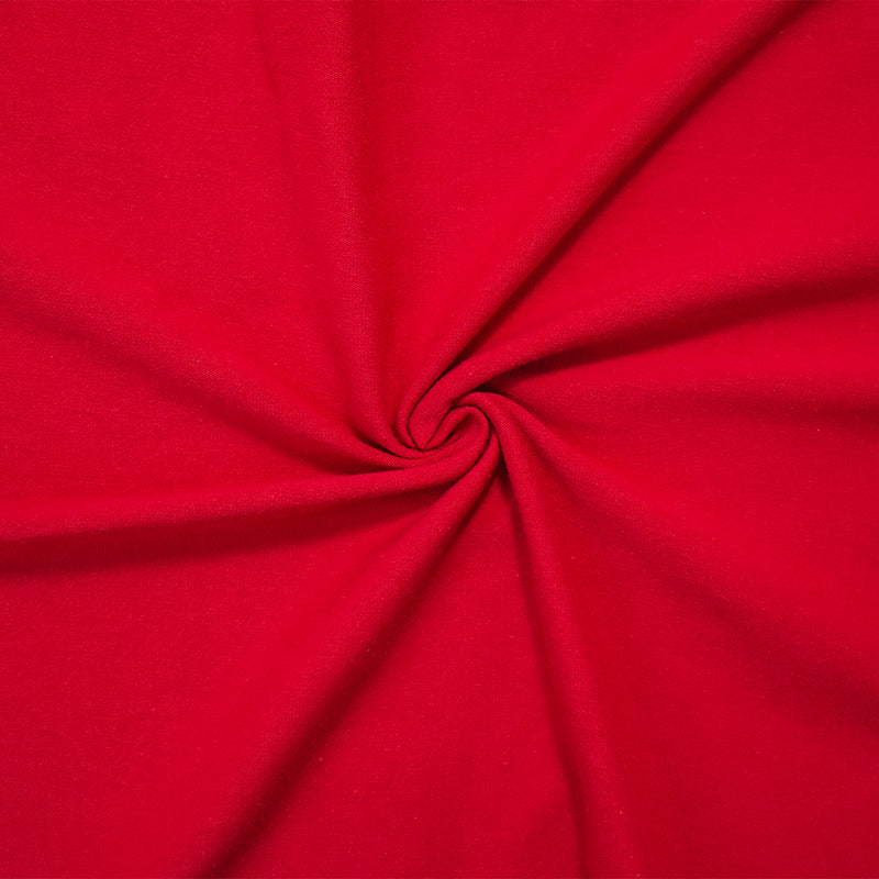 True Red Solid Cotton Spandex Knit Fabric - 10 oz - Reorderable