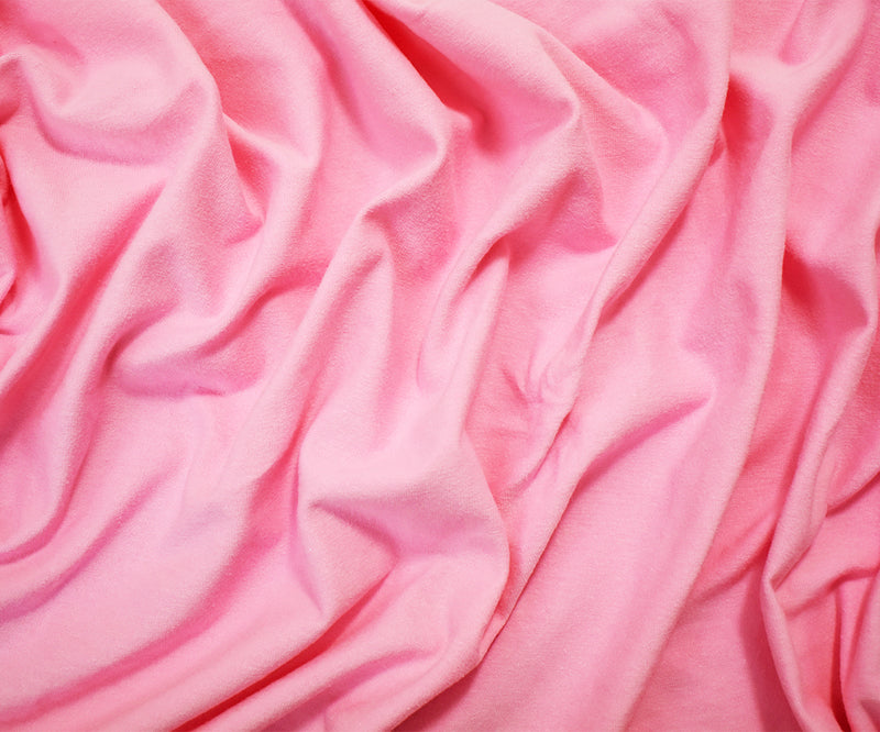 Pink Solid Cotton Spandex Knit Fabric - 10 oz - Reorderable