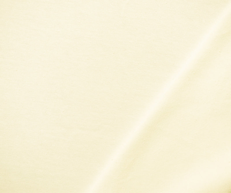 Off White Solid Cotton Spandex Knit Fabric - 10 oz - Reorderable