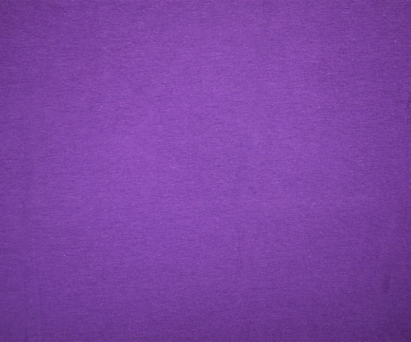 Royal Purple Solid Cotton Spandex Knit Fabric - 10 oz - Reorderable