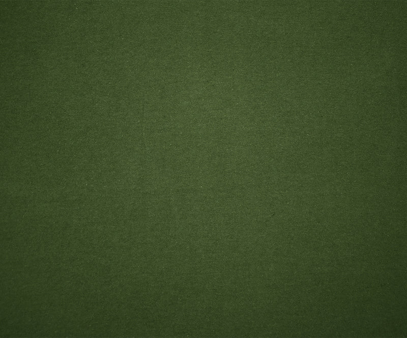 Olive Green Solid Cotton Spandex Knit Fabric - 10 oz - Reorderable
