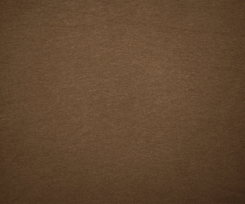 Cocoa Brown Solid Cotton Spandex Knit Fabric - 10 oz - Reorderable