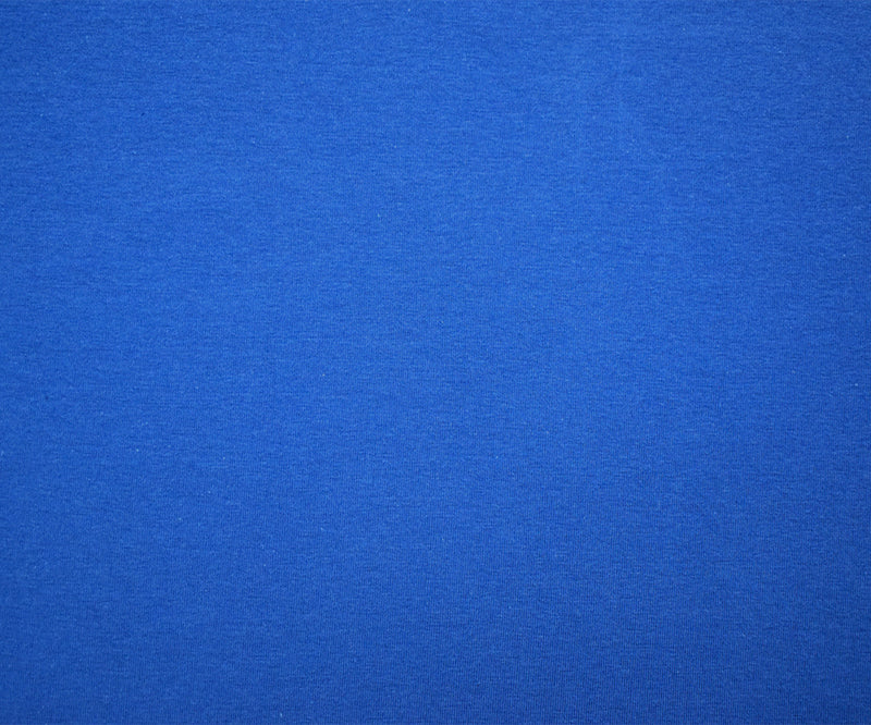 Royal Blue Solid Cotton Spandex Knit Fabric - 10 oz - Reorderable