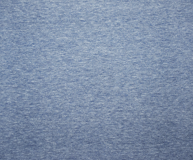 Light Denim Heather Solid Cotton-Poly Spandex Knit Fabric - 10 oz - Reorderable