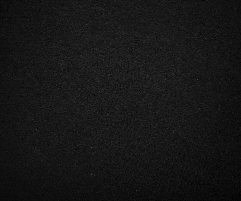 Black Solid Cotton Spandex Knit Fabric - 10 oz - Reorderable