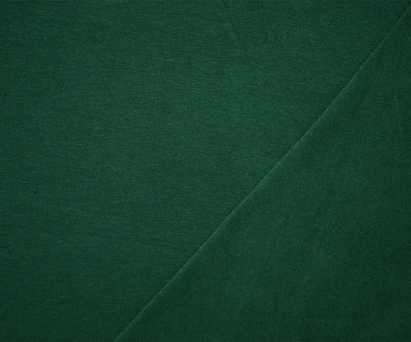 Hunter Green Solid Cotton Spandex Knit Fabric - 10 oz - Reorderable