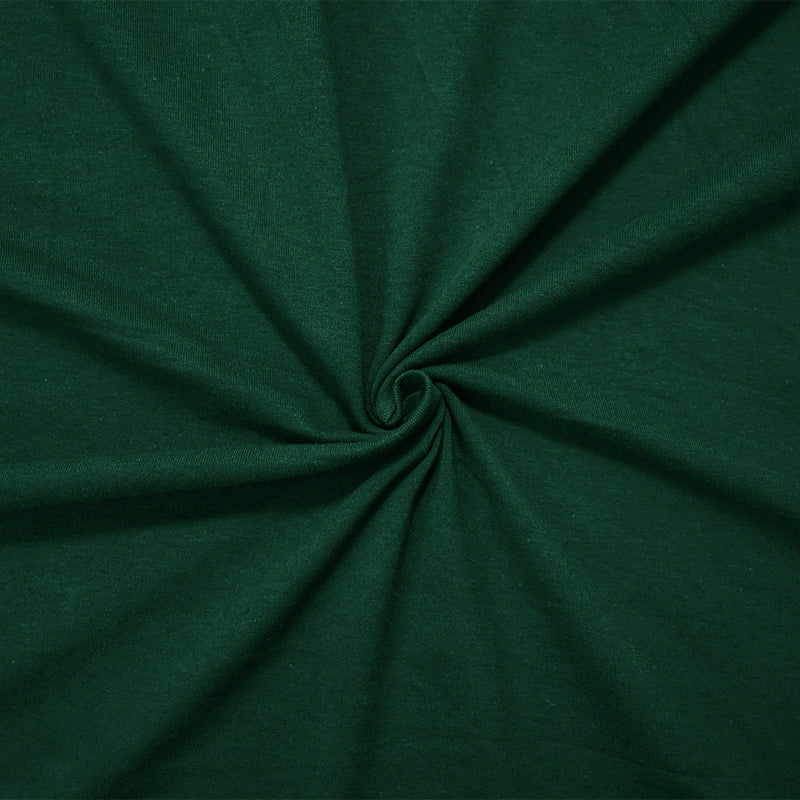 Hunter Green Solid Cotton Spandex Knit Fabric - 10 oz - Reorderable
