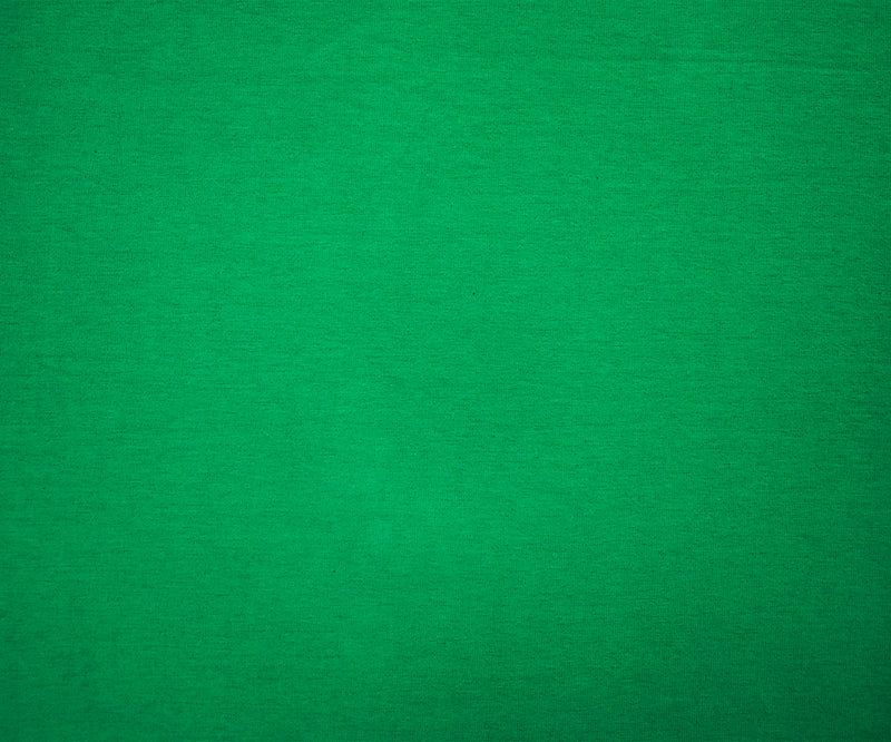 True Kelly Green Solid Cotton Spandex Knit Fabric - 10 oz - Reorderable