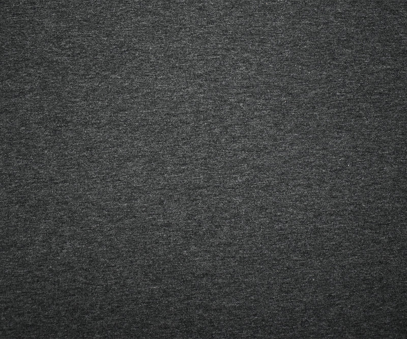 Heather Charcoal Gray Solid Cotton-Poly Spandex Knit Fabric - 12 oz - Reorderable
