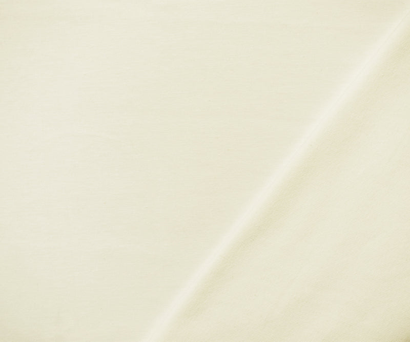 Off White Solid Cotton Spandex Knit Fabric - 12 oz - Reorderable