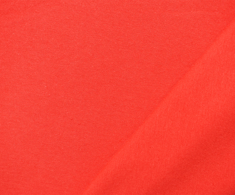 Koi Orange Solid Cotton Spandex Knit Fabric - 10 oz - Reorderable