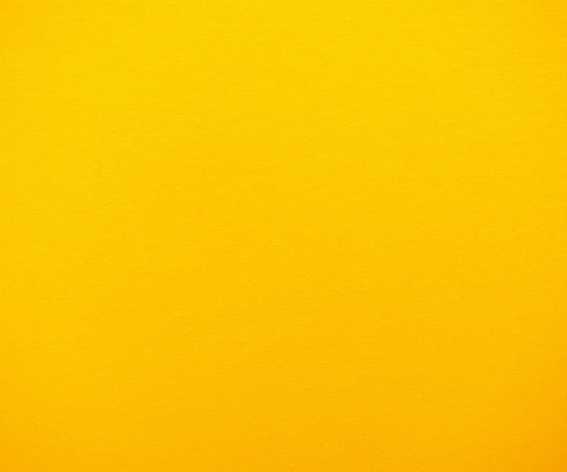 Lemon Yellow Solid Cotton Spandex Knit Fabric - 10 oz - Reorderable
