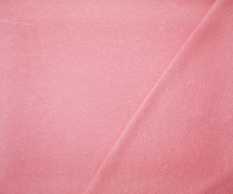 Rose Pink Solid Cotton Spandex Knit Fabric - 10 oz - Reorderable