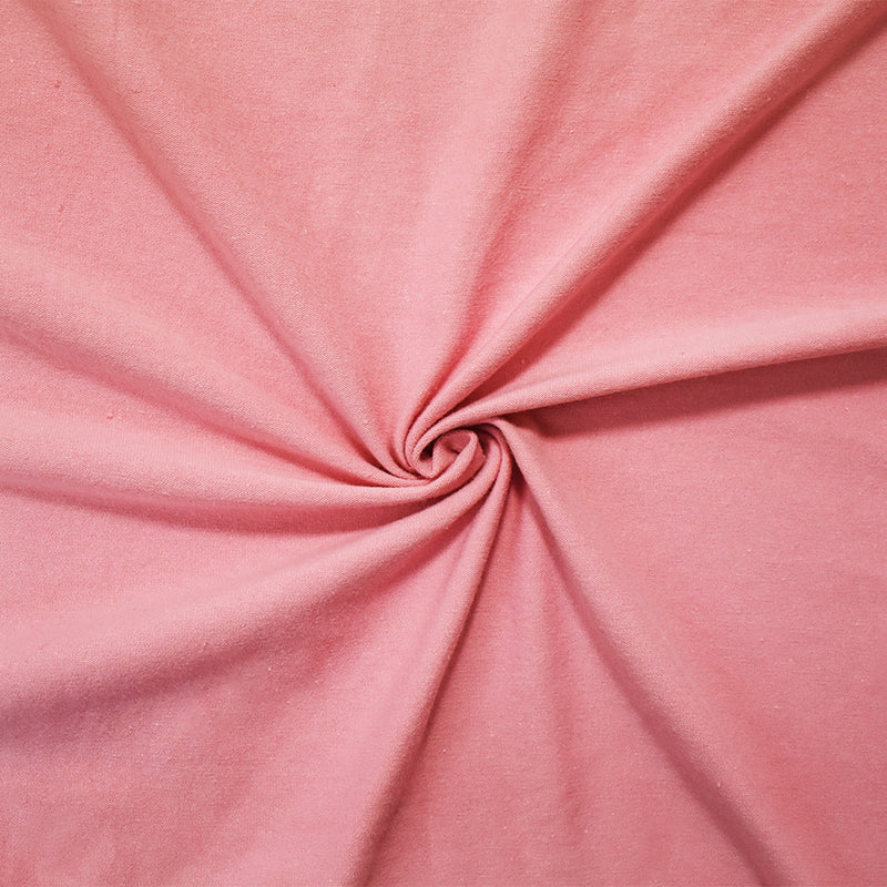 Rose Pink Solid Cotton Spandex Knit Fabric - 10 oz - Reorderable