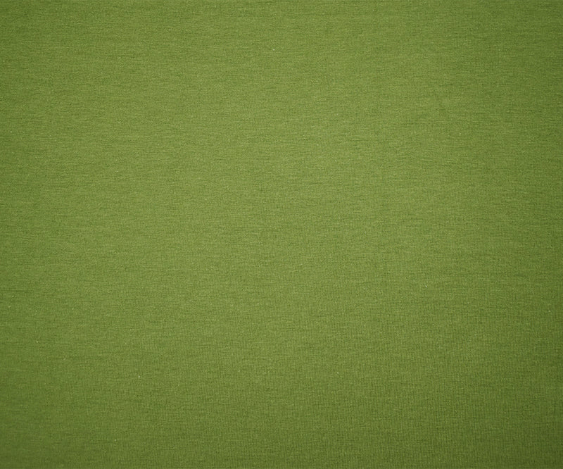 Army Green Solid Cotton Spandex Knit Fabric - 10 oz - Reorderable