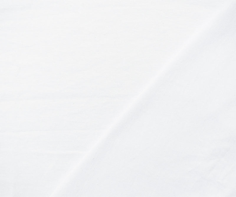 White Solid Cotton Spandex Knit Fabric - 12 oz - Reorderable