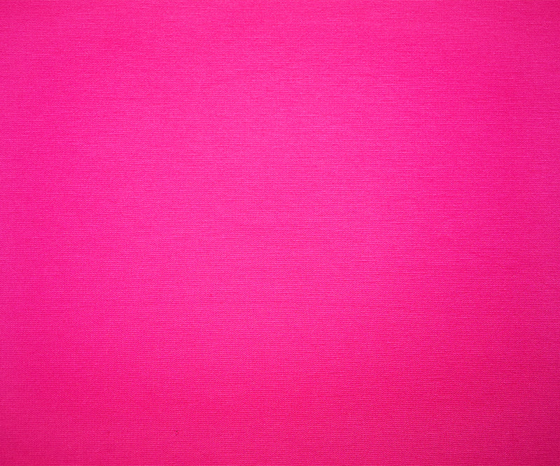 Hot Pink Rayon-Nylon Solid Stretch Spandex Ponte De Roma Knit Fabric