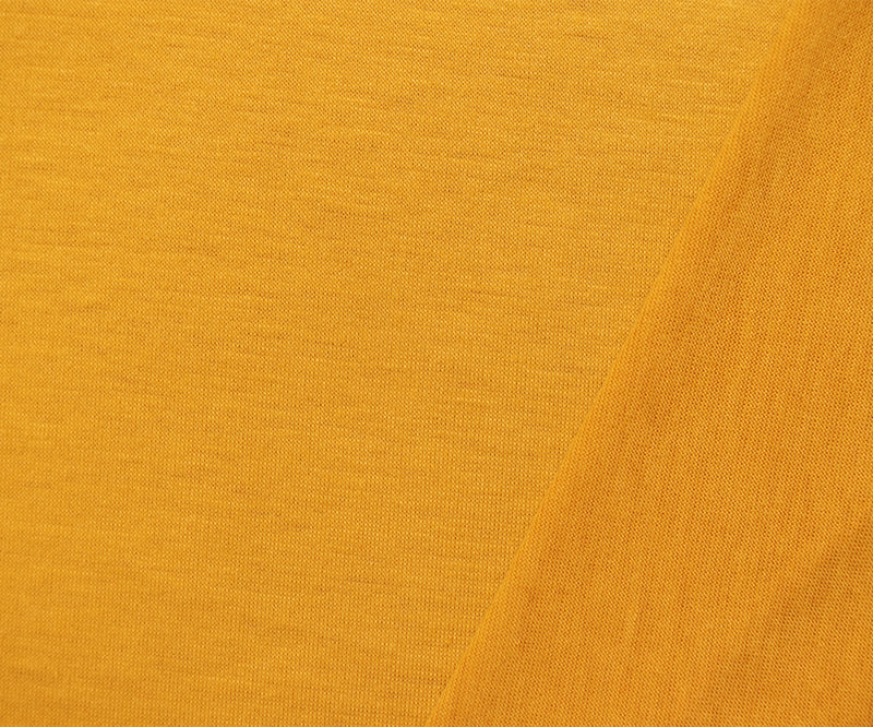 Mustard Yellow Poly Stretch Spandex Slub Jersey Knit Fabric