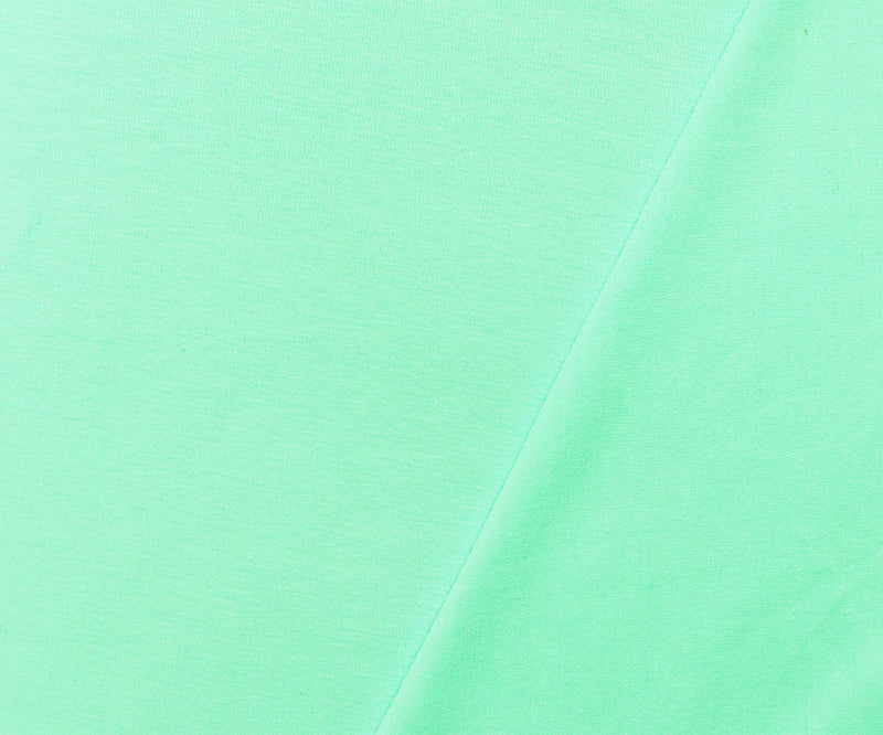 Light Pastel Green Cotton Solid Stretch Spandex Jersey Knit Fabric
