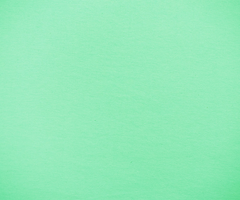 Light Pastel Green Cotton Solid Stretch Spandex Jersey Knit Fabric