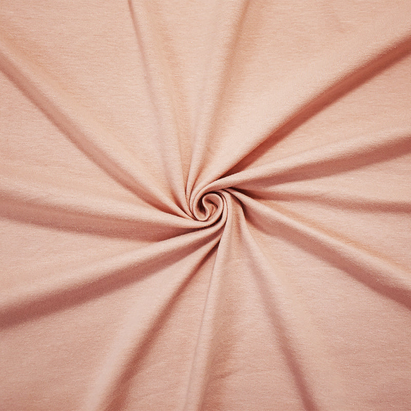 Pink Cotton Solid Stretch Spandex Jersey Knit Fabric