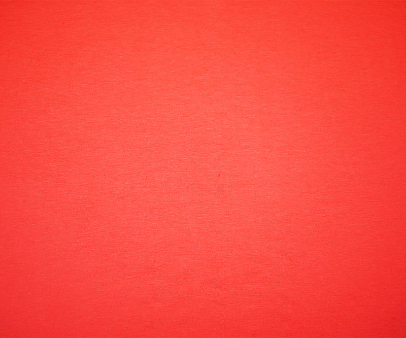 Orange Cotton Solid Stretch Spandex Jersey Knit Fabric