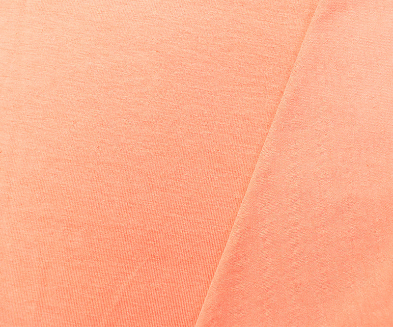 Pastel Orange Cotton Solid Stretch Spandex Jersey Knit Fabric