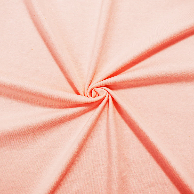 Light Orange Cotton Solid Stretch Spandex Jersey Knit Fabric
