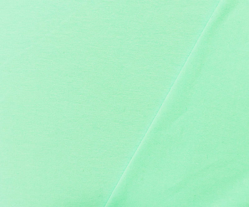 Mint Green Cotton Solid Stretch Spandex Jersey Knit Fabric
