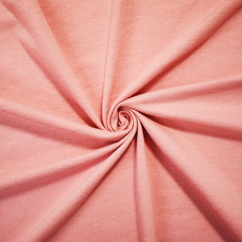 Pink Cotton Solid Stretch Spandex Jersey Knit Fabric
