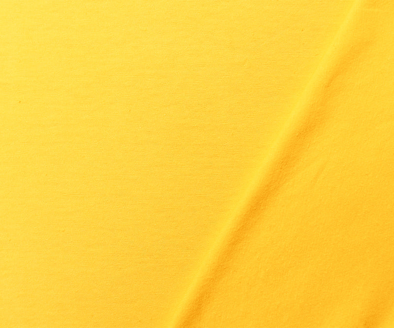 2 YD PC-Yellow Cotton Solid Stretch Spandex Jersey Knit Fabric