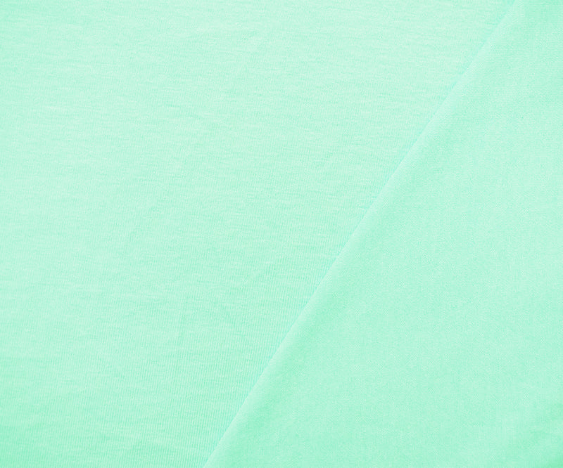 Light Teal Cotton Solid Stretch Spandex Jersey Knit Fabric