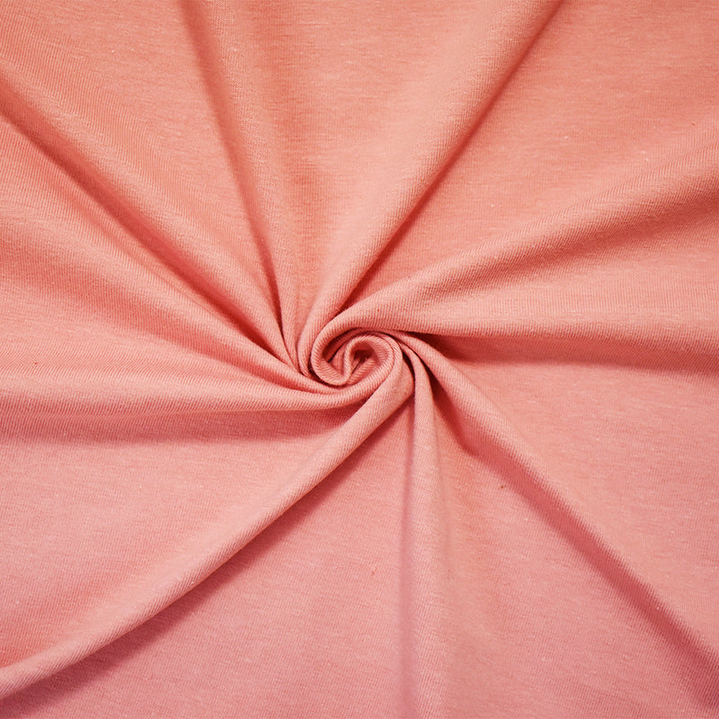 Pink Cotton Solid Stretch Spandex Jersey Knit Fabric